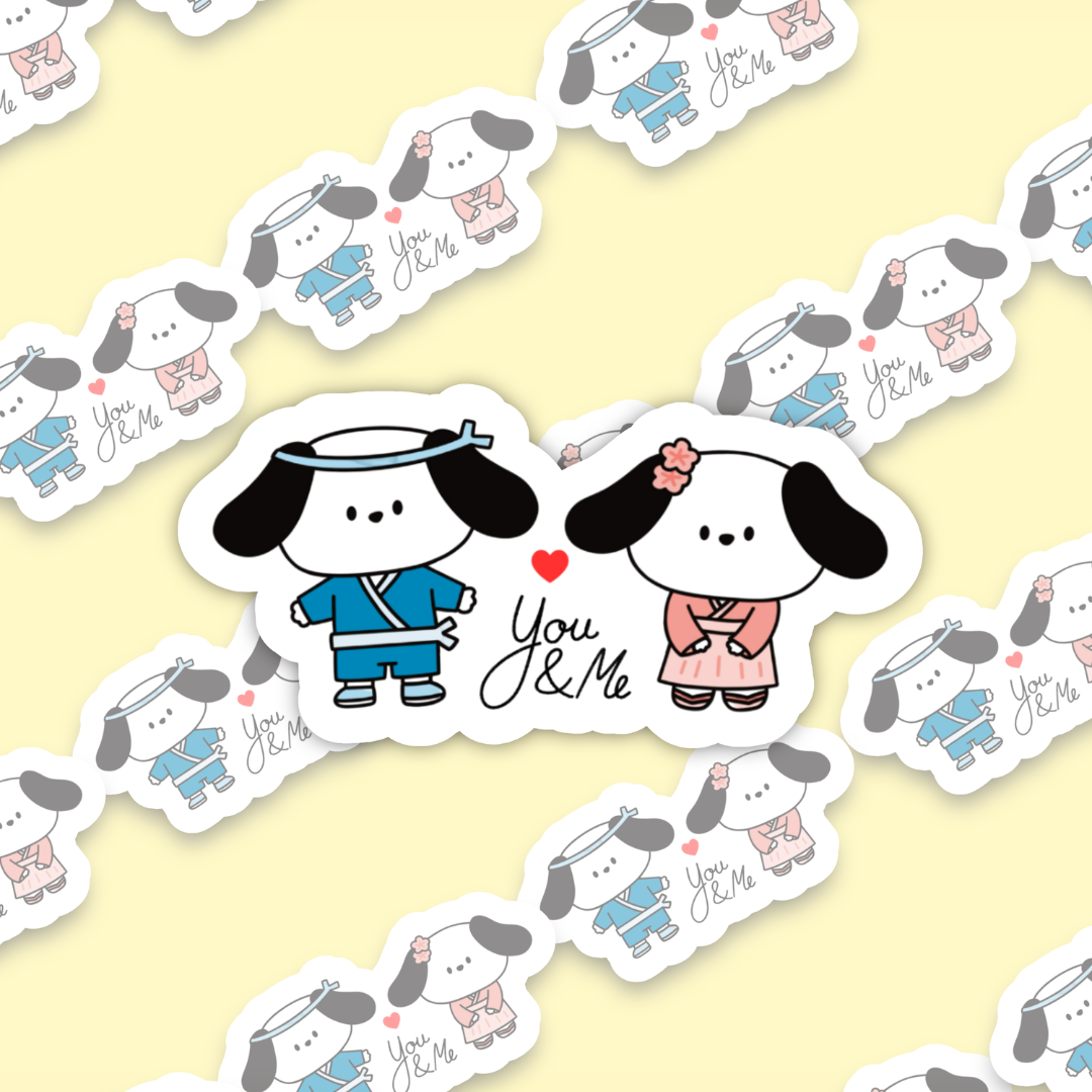 You & Me In Japan Sticker