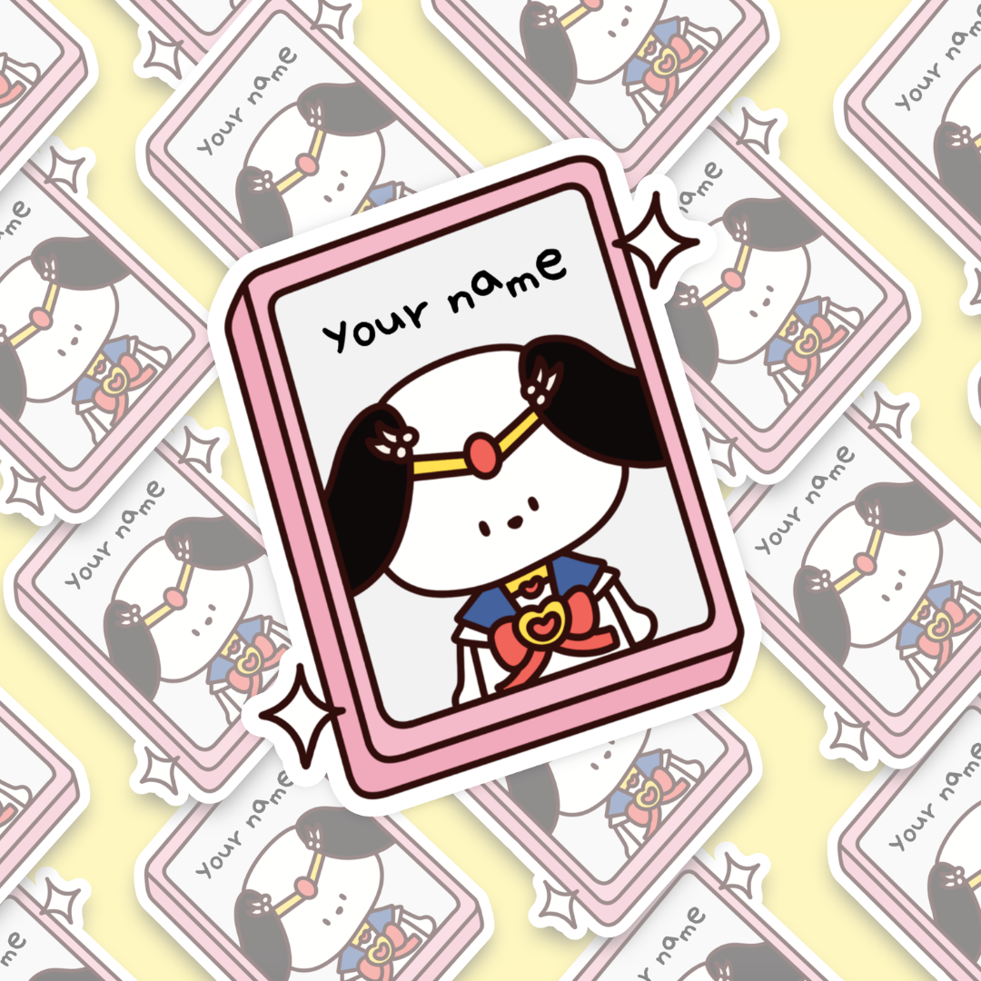 Personalized Sailor Pup Sticker