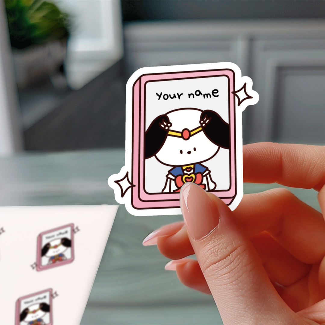 Personalized Sailor Pup Sticker