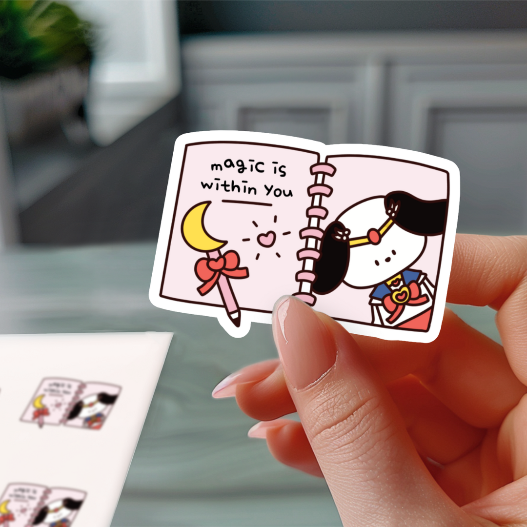 Sailor Moon Inspired Puppy Sticker