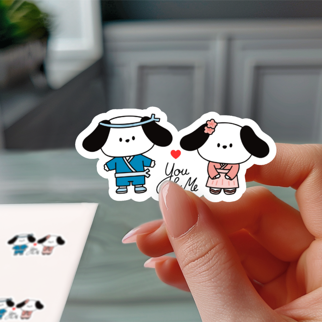 You & Me In Japan Sticker